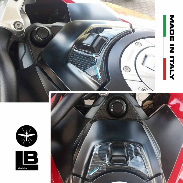 2 3D-Schlüsselschutzaufkleber und Kartenfächer kompatibel BMW S1000XR 2020-2021