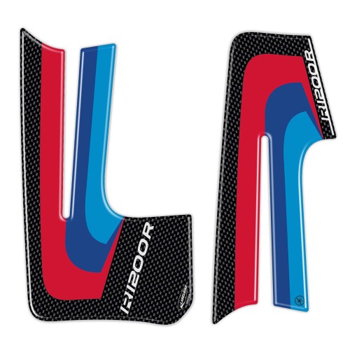 2 PROTECCIONES LATERALES 3D compatibles RALLY para motos BMW R1200R hasta 2015