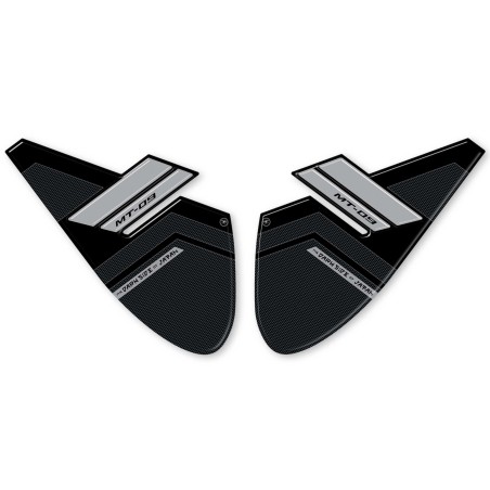 2 Adesivi 3D protezioni laterali serbatoio compatibili con Yamaha Mt09 SP 2021
