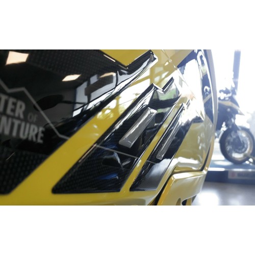2 ADESIVI 3D PROTEZIONI LATERALI SERBATOIO MOTO compatibili SUZUKI V-STROM 1050 2