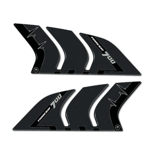 2 adesivi 3D protezioni laterali serbatoio moto compatibili Yamaha Tracer 700