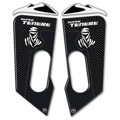 2 PROTECTIONS DE PANNEAU AVANT ADHESIVES 3D compatibles avec le YAMAHA SUPER TENERE 2