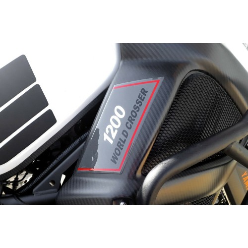 2 pegatinas 3D gel DEFLECTOR LATERAL para MOTO compatible Yamaha SUPER TENERE