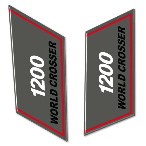 2 3D Gel SIDE DEFLECTOR Aufkleber für MOTO kompatibel Yamaha SUPER TENERE 2