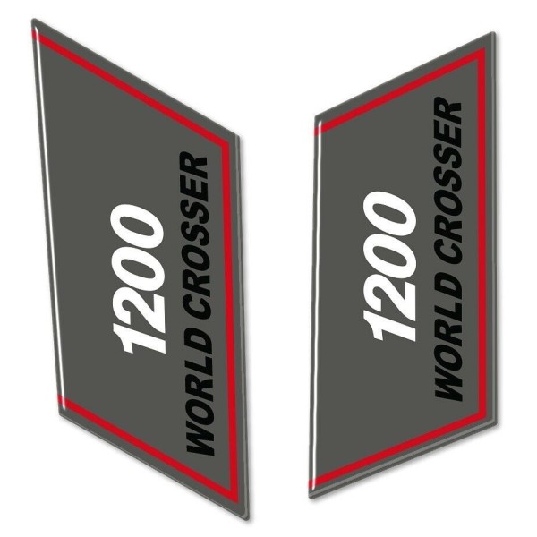 2 3D gel SIDE DEFLECTOR stickers for MOTO compatible Yamaha SUPER TENERE