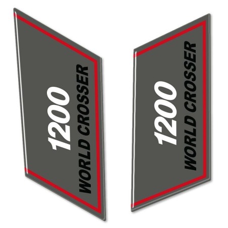 2 3D Gel SIDE DEFLECTOR Aufkleber für MOTO kompatibel Yamaha SUPER TENERE