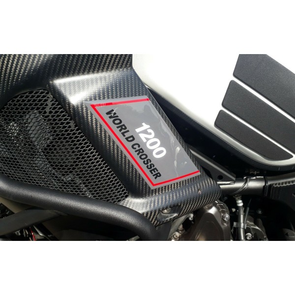 2 pegatinas 3D gel DEFLECTOR LATERAL para MOTO compatible Yamaha SUPER TENERE