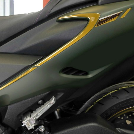 2 ADESIVI gel 3D PARASPIGOLI CODONE scooter compatibili YAMAHA TMAX 560 2020-21
