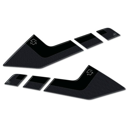 2 pegatinas de gel 3D DEFLECTOR PROTECCIONES para motos compatibles SUZUKI V-STROM 1050