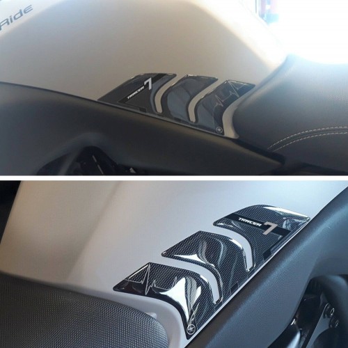 2 pegatinas de gel 3D protectores laterales de depósito de moto compatible Yamaha Tracer 7 a partir de 2021