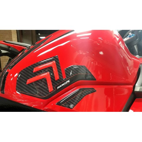 2 ADESIVI in gel 3D PROTEZIONI LATERALI compatibili per MOTO HONDA CBR 500R