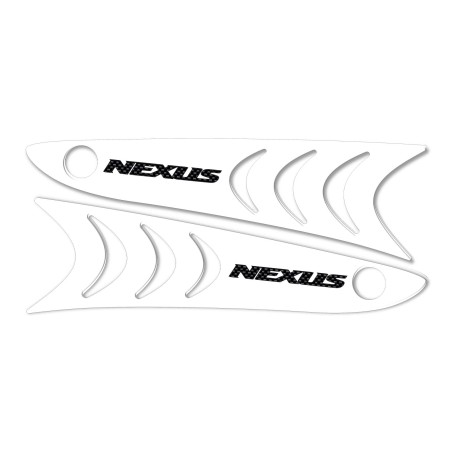 2 Adesivi In Resina Gel Protezioni Pedana Compatibili Per Gilera Nexus 300-500