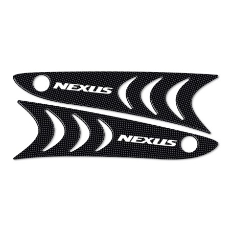 2 Adesivi In Resina Gel Protezioni Pedana Compatibili Per Gilera Nexus 300-500