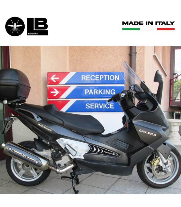 2 Pegatinas Estriberas Gel Resina Compatibles Para Gilera Nexus 300-500