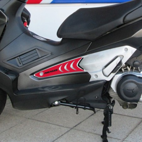 2 Adesivi In Resina Gel Protezioni Pedana Compatibili Per Gilera Nexus 300-500