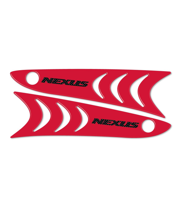 2 Pegatinas Estriberas Gel Resina Compatibles Para Gilera Nexus 300-500