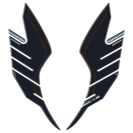 2 adesivi 3D protezioni laterali serbatoio moto compatibili BMW S1000XR 2020-2021