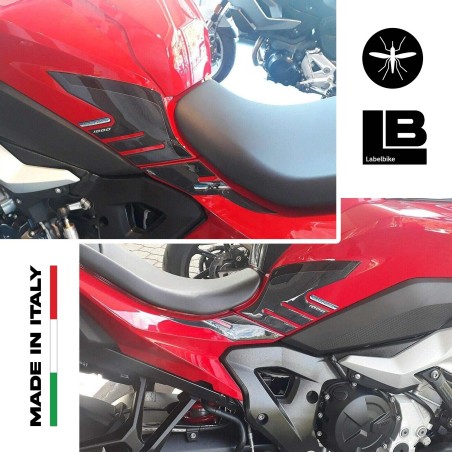 2 pegatinas 3D protectores laterales depósito moto compatible BMW S1000XR 2020-2021