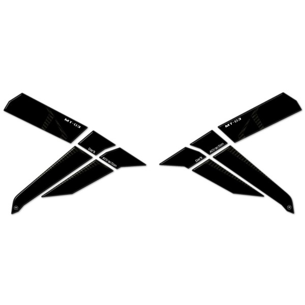 2 protezioni laterali 3D per serbatoio moto compatibili YAMAHA MT-03 2020-2025