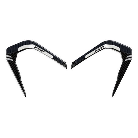 2 Adesivi 3D Protezione Spigoli Carene Moto Compatibili Honda X-Adv 2021-2024