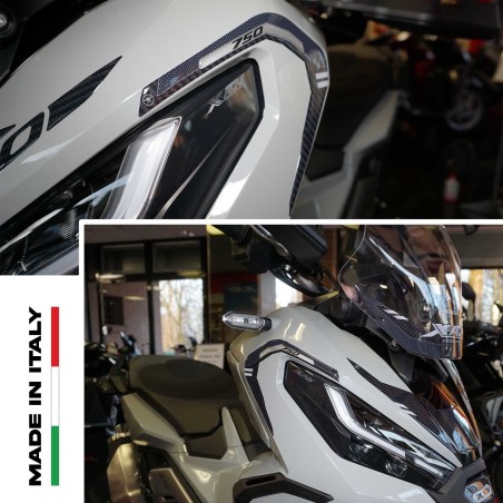 2 Adesivi 3D Protezione Spigoli Carene Moto Compatibili Honda X-Adv 2021-2024
