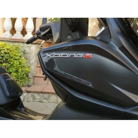 2 Pegatinas de parachoques de resina 3D compatibles para kymco XCITING S 400 2018-2023