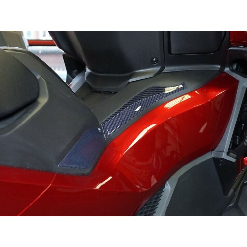 2 3D resin gel side scooter footpeg stickers compatible Honda Forza 750 2