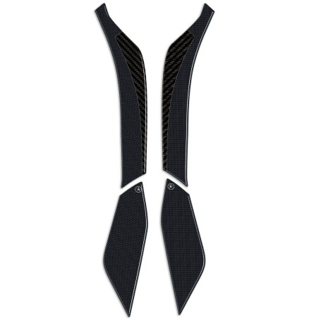 2 adesivi in resina gel 3D laterali pedana scooter compatibili Honda Forza 750