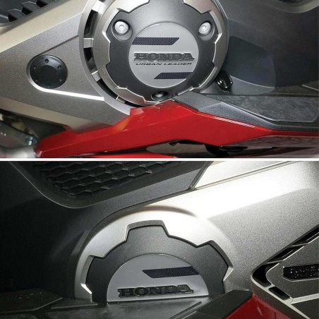2 adesivi in resina gel 3D protezioni carter scooter compatibili Honda Forza 750