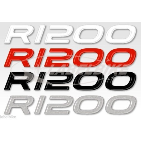 2 RESIN GEL STICKERS R1200 compatible for BMW GS MOTORCYCLE - 3D Stickers