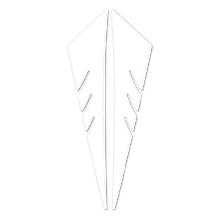 2 ADESIVI in RESINA TMAX 530 Stickers 3D FASCE per YAMAHA T max 2012 compatibili