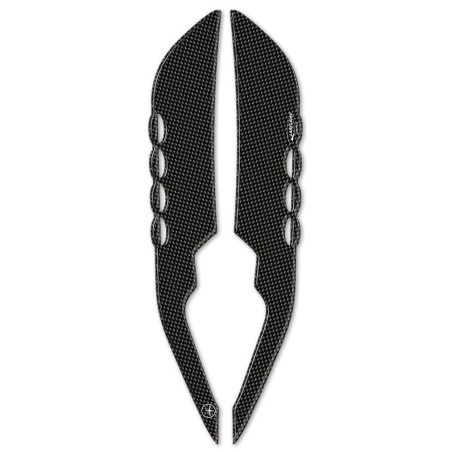2 POIGNEES PROTECTION ADHESIVE RESINE 3D TMAX YAMAHA T MAX 500 2008-16 Carbon