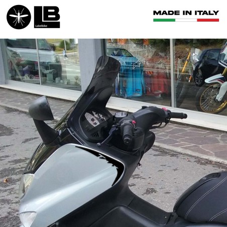 2 3D ADHESIVE-STICKERS 3D Bumper Stickers compatible for T MAX YAMAHA TMAX 2008-2011