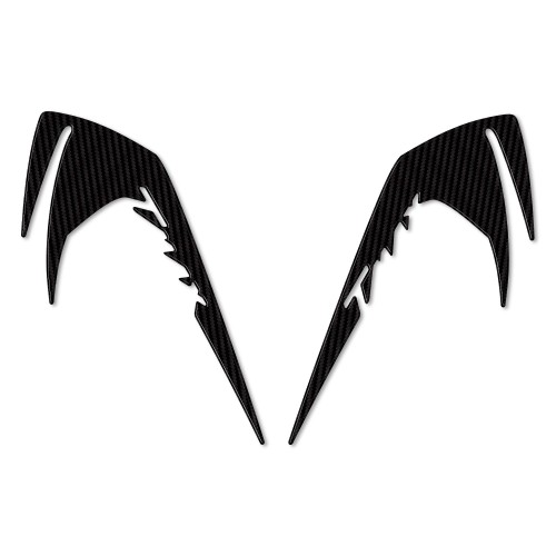 2 ADESIVI-STICKERS gel 3D PARASPIGOLI TMAX 530 compatibili per YAMAHA 2017-2019 2