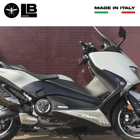 2 ADESIVI/STICKERS Sottocarene TMAX compatibili x SCOOTER YAMAHA T MAX 2001-2021