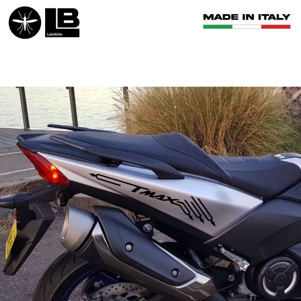 2 TMAX BOTTOM ADHESIVES/STICKERS kompatibel x SCOOTER YAMAHA T MAX 2001-2021
