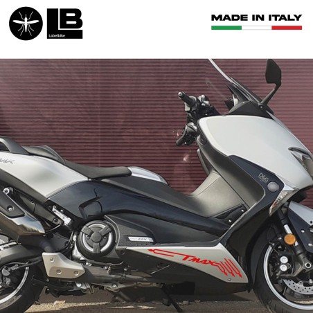 2 ADESIVI/STICKERS Sottocarene TMAX compatibili x SCOOTER YAMAHA T MAX 2001-2021