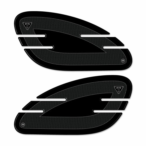 2 Protezioni 3D Ginocchia Serbatoio Moto Compatibili con Triumph Street Twin-Cup 2