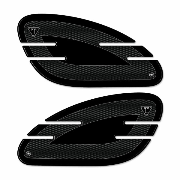 2 Protezioni 3D Ginocchia Serbatoio Moto Compatibili con Triumph Street Twin-Cup