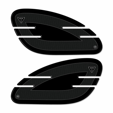 2 Protezioni 3D Ginocchia Serbatoio Moto Compatibili con Triumph Street Twin-Cup