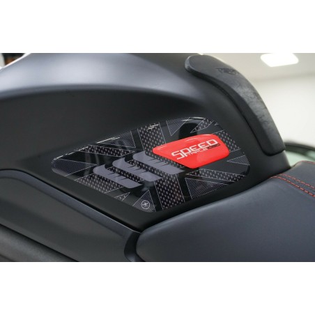 2 protectores laterales depósito moto 3D compatible Triumph Speed Triple 2016-2020