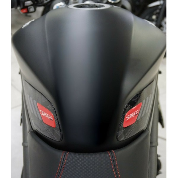 2 protectores laterales depósito moto 3D compatible Triumph Speed Triple 2016-2020