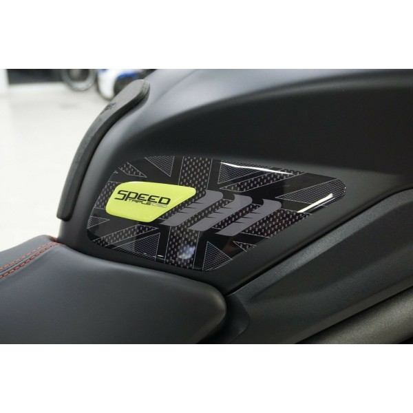 2 protectores laterales depósito moto 3D compatible Triumph Speed Triple 2016-2020