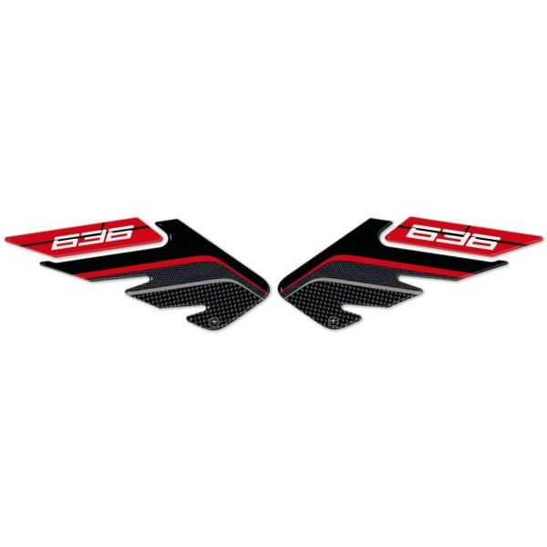 2 Protections latérales de réservoir en gel 3D compatibles moto Kawasaki ZX-6R ninja 636