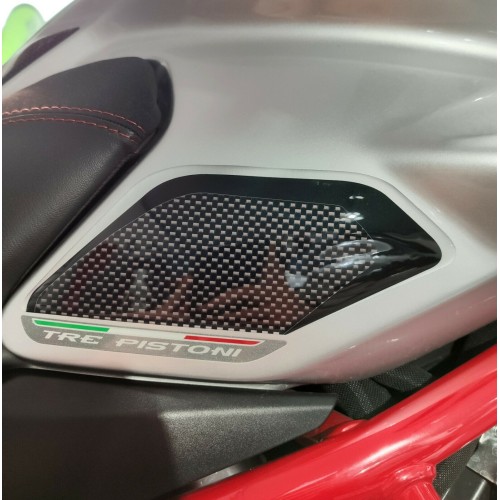 2 PROTECCIONES LATERALES 3D GEL para motos compatibles MV AGUSTA TURISMO VELOCE