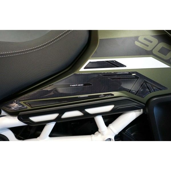 2 protezioni gel 3D laterali serbatoio moto compatibili Triumph Tiger 900 Rally