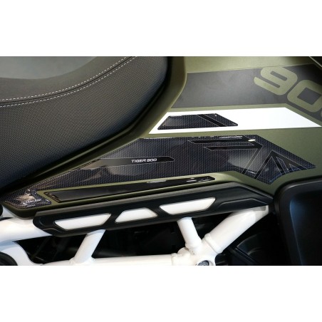 2 protezioni gel 3D laterali serbatoio moto compatibili Triumph Tiger 900 Rally