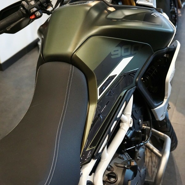2 protezioni gel 3D laterali serbatoio moto compatibili Triumph Tiger 900 Rally