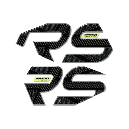 2 protezioni gel 3D lati serbatoio moto compatibili Triumph Speed Triple 1200 RS 2