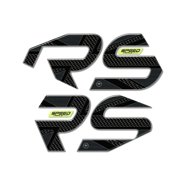 2 protezioni gel 3D lati serbatoio moto compatibili Triumph Speed Triple 1200 RS